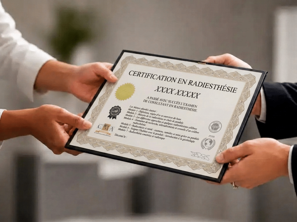 attestation radiesthésie 4 3