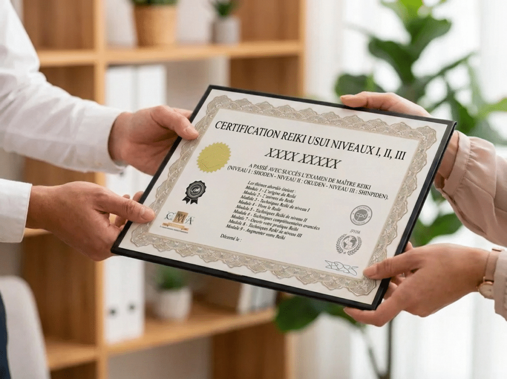 attestation reiki usui 4 3