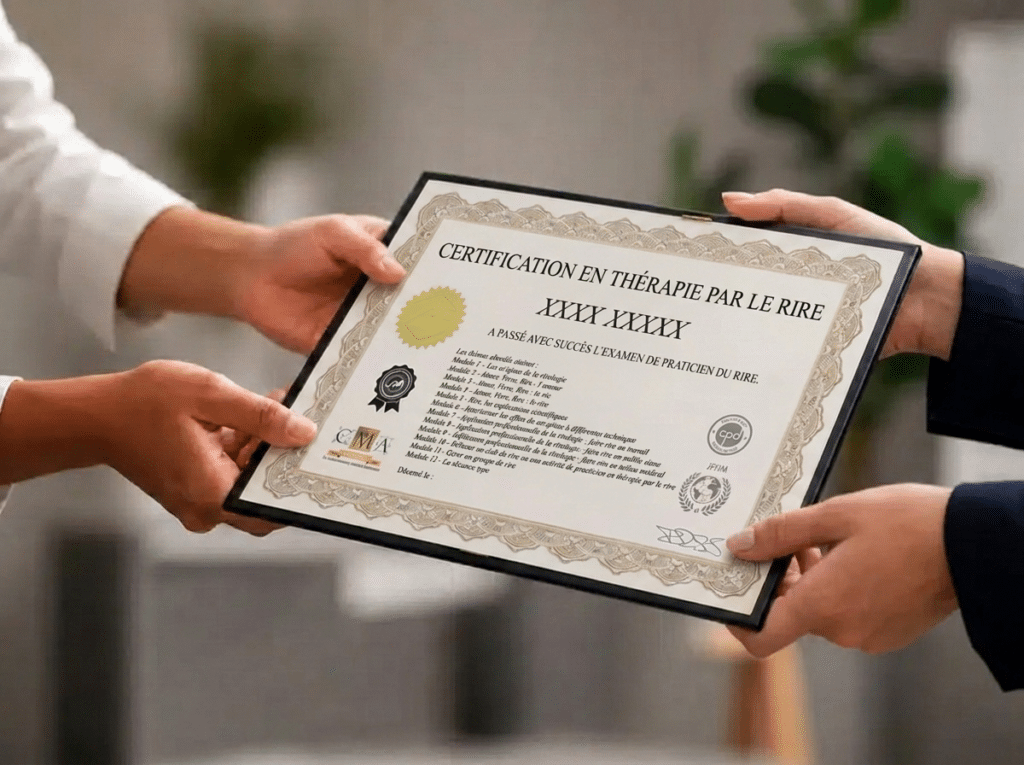 attestation thérapie rire 4 3
